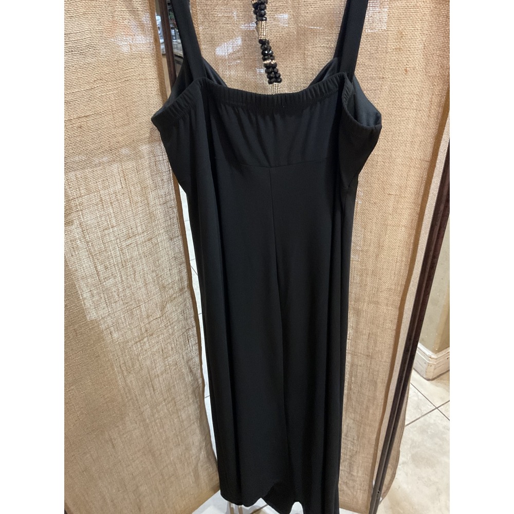 Collection Dressbarn Black Draped Ring Neck Maxi Dress Woman Size 22 - Picture 4 of 11